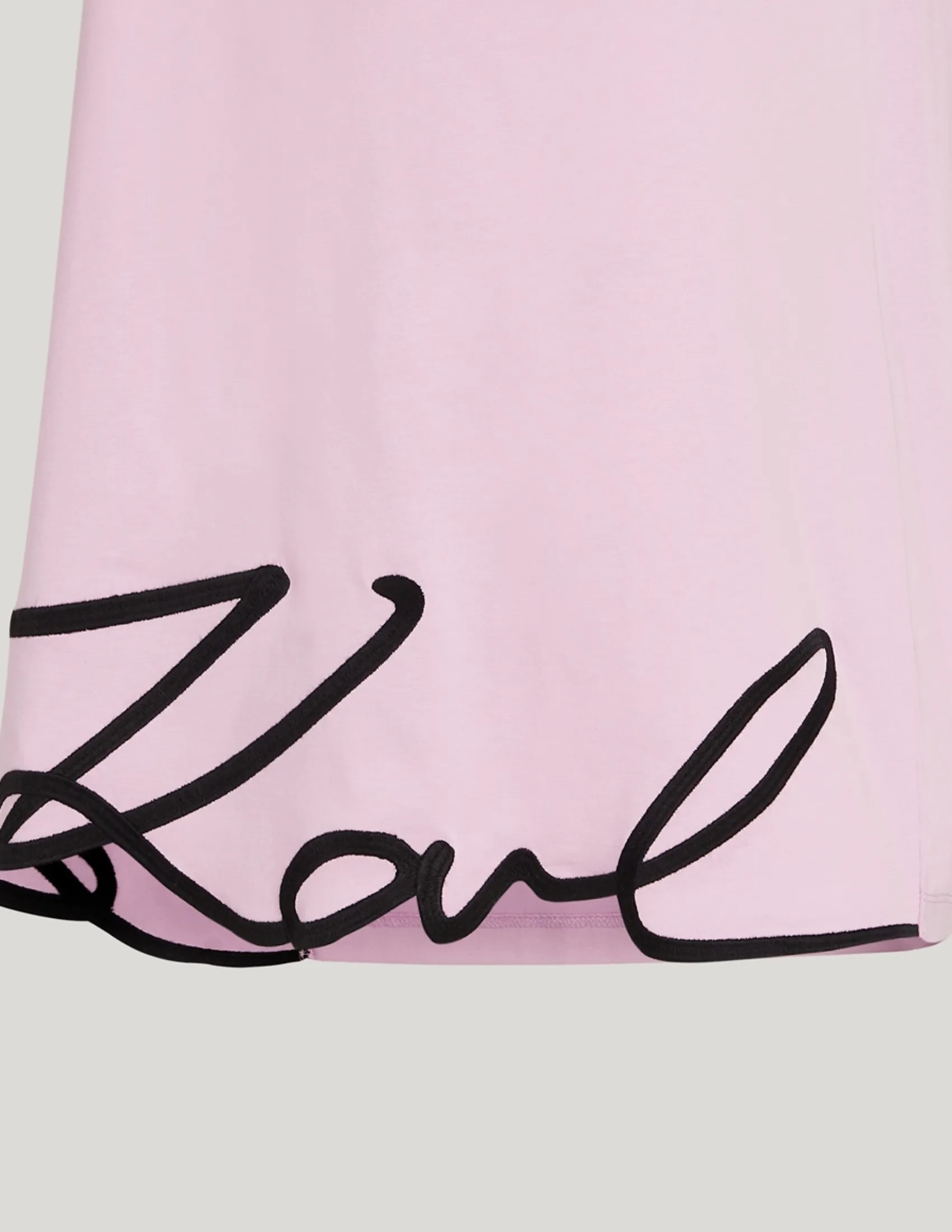 KARL LAGERFELD KARL SIGNATURE HEM WOMEN DRESS ORCHID BOUQUET