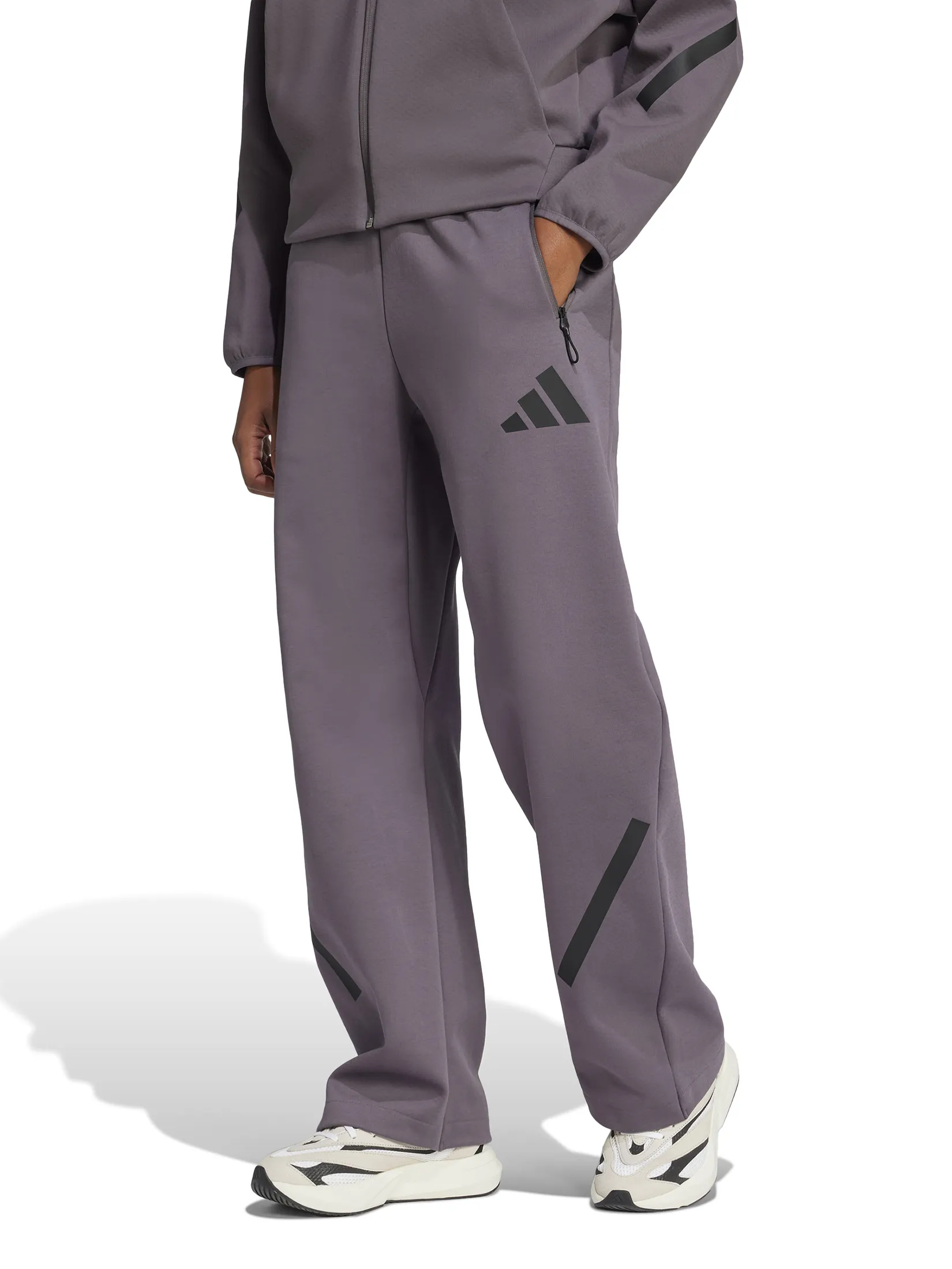 ADIDAS Women Tracksuit Bottoms adidas Z.N.E. Barrel Grey Strata