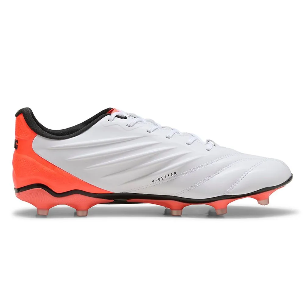 PUMA King Pro FG/AG Unisex Football Shoes White - PU097SH483ENTH