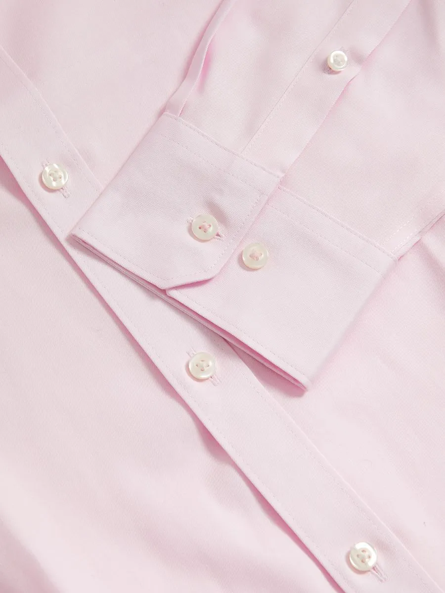 MARKS & SPENCER Men Shirt Slim Fit Non Iron Pure Cotton Light Pink