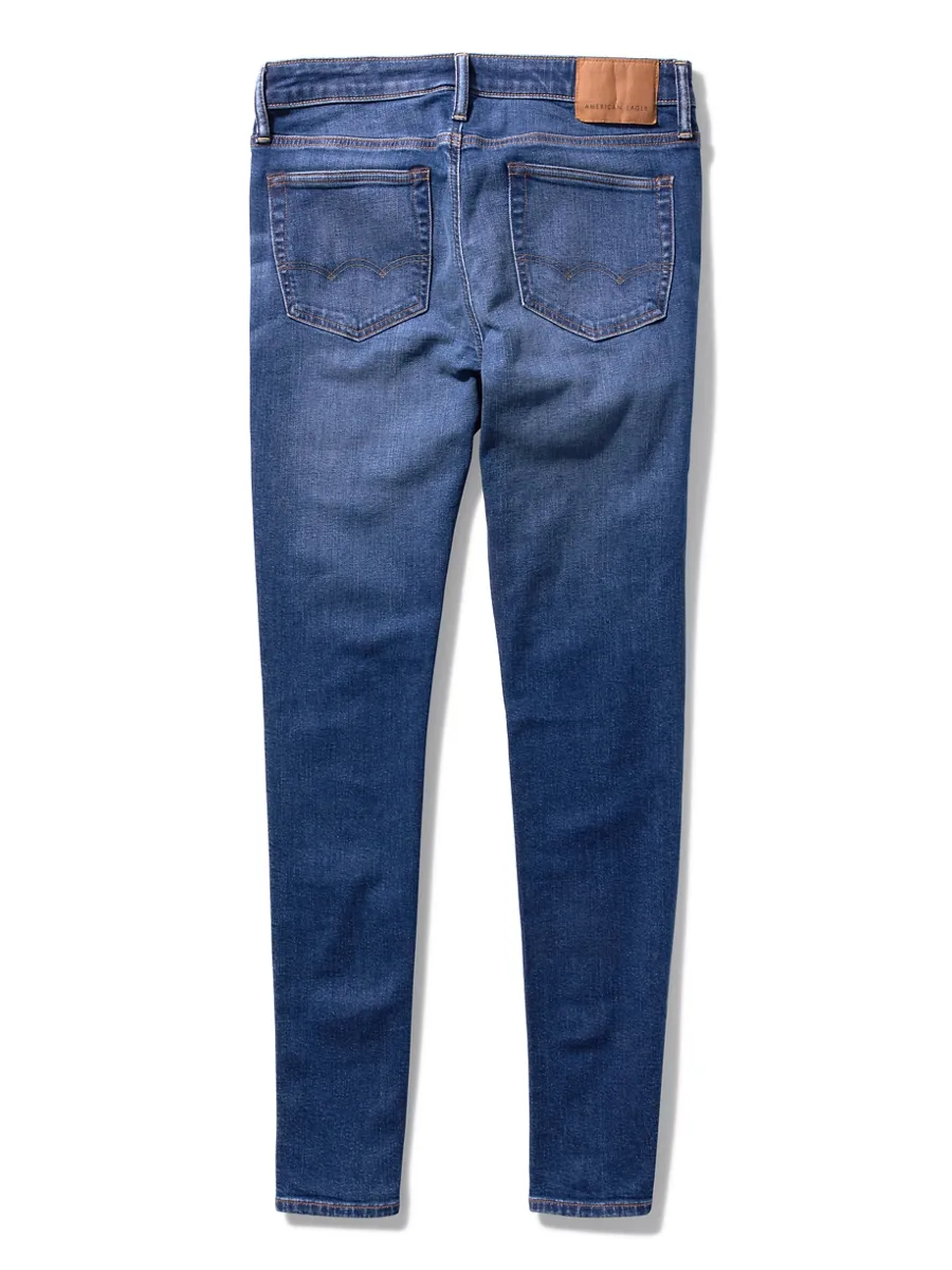 AMERICAN EAGLE MEN INTL EXCLUSIVE DARK CLEAN SKINNY FIT 936 MEDIUM WASH