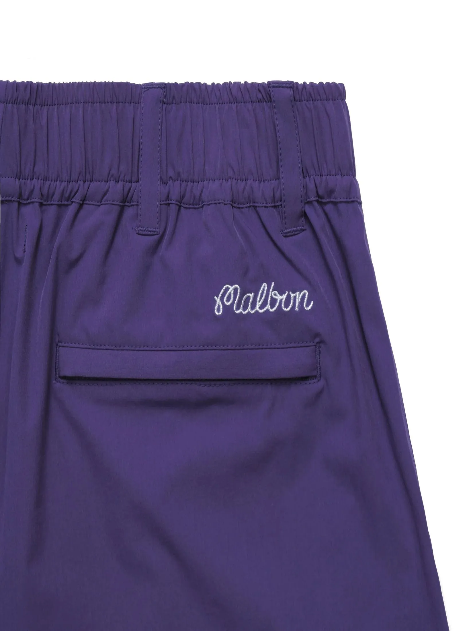 MALBON GOLF WIZ SHORTS IN PURPLE