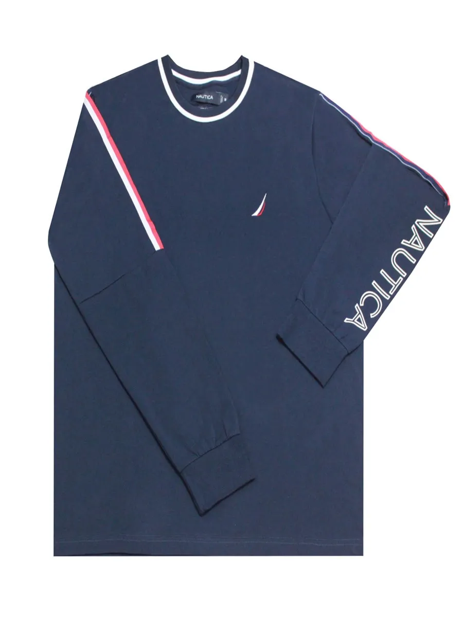 NAUTICA Men Long sleve T-Shirts Blue