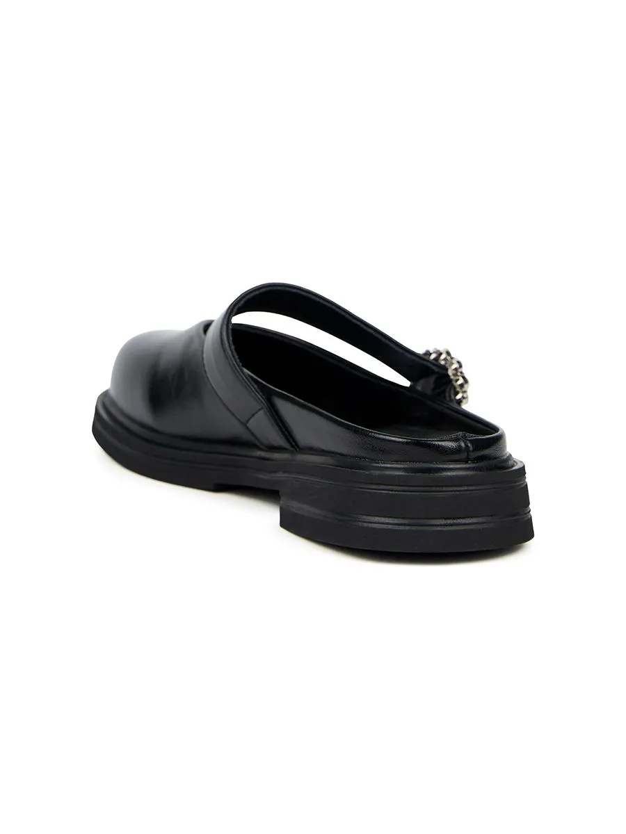 SHU WOMEN  MARY JANE DIAMOND BELTS - BLACK