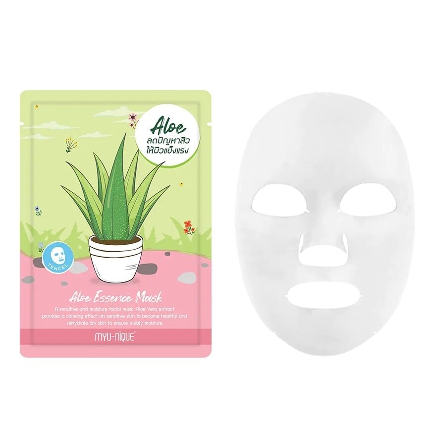 Myu-Nique Aloe Essence Mask 1'S มาสก์หน้า
