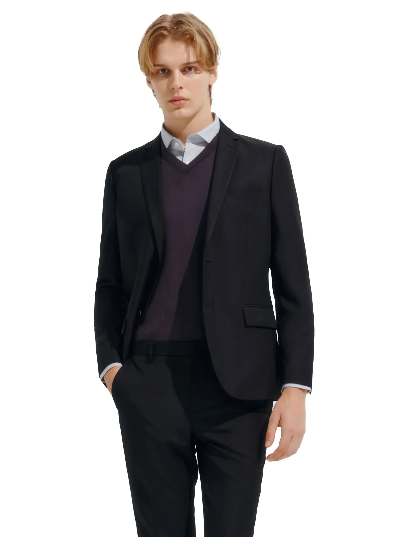 G2000 Men Clothing Anti-Static Suit Blazer  Smart Fit - Black