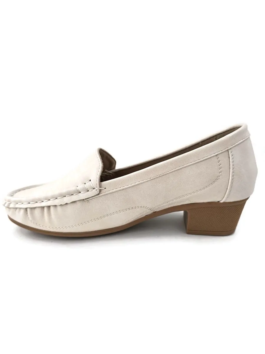 KLIN Woman Loafer Pump Ivory