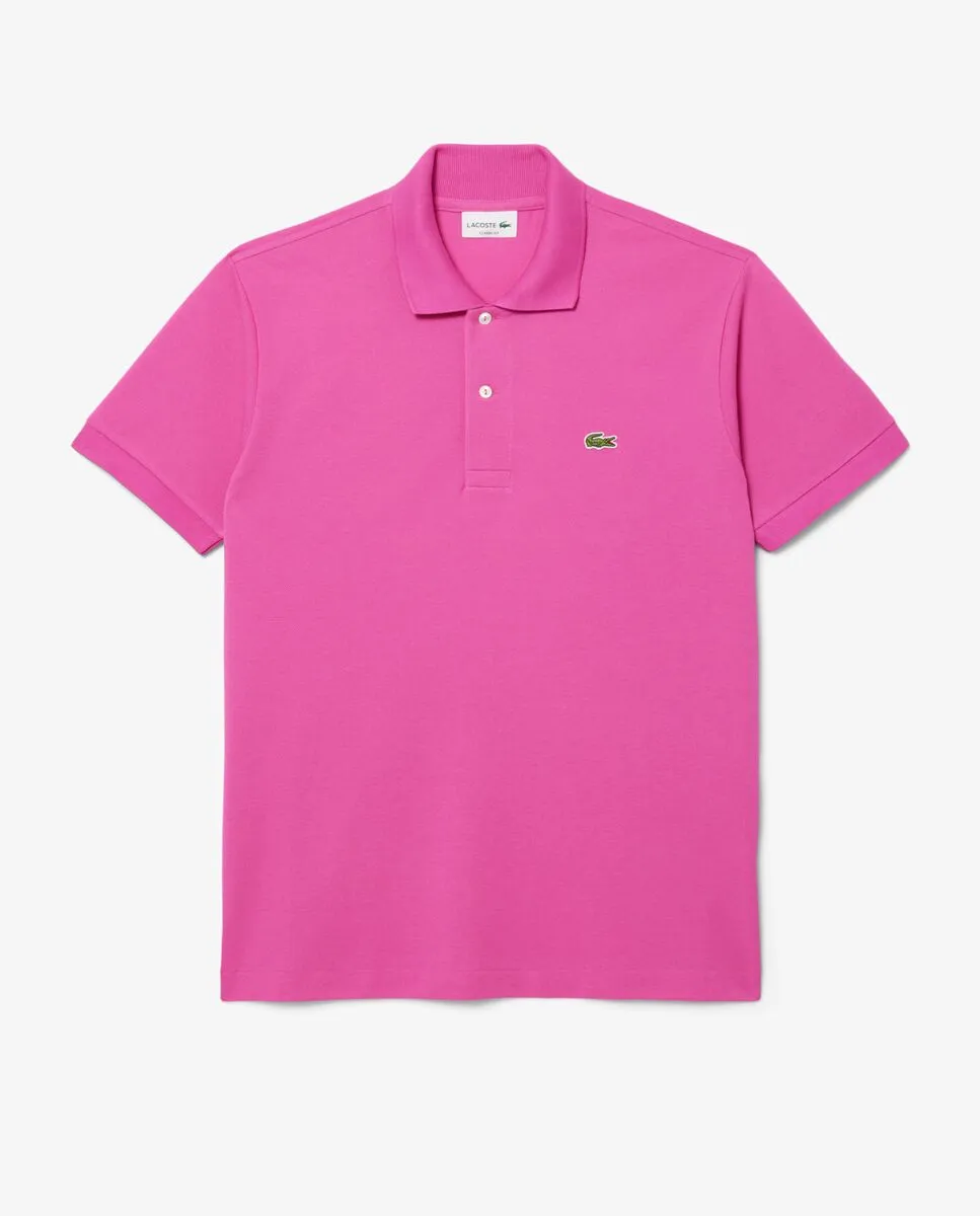 LACOSTE Classic Fit L.12.12 Original Piqu  Polo Shirt Pink