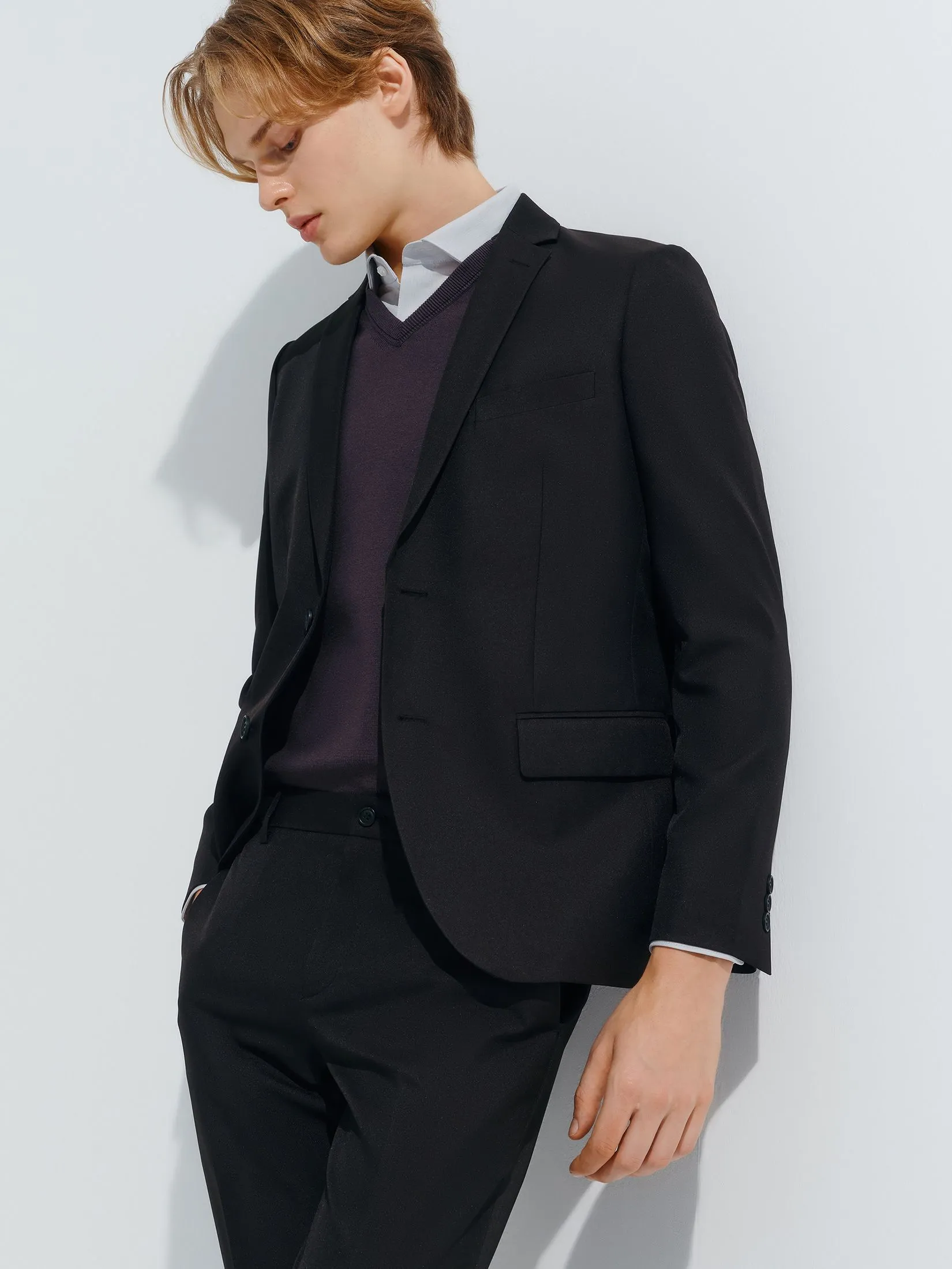 G2000 Men Clothing Anti-Static Suit Blazer  Smart Fit - Black