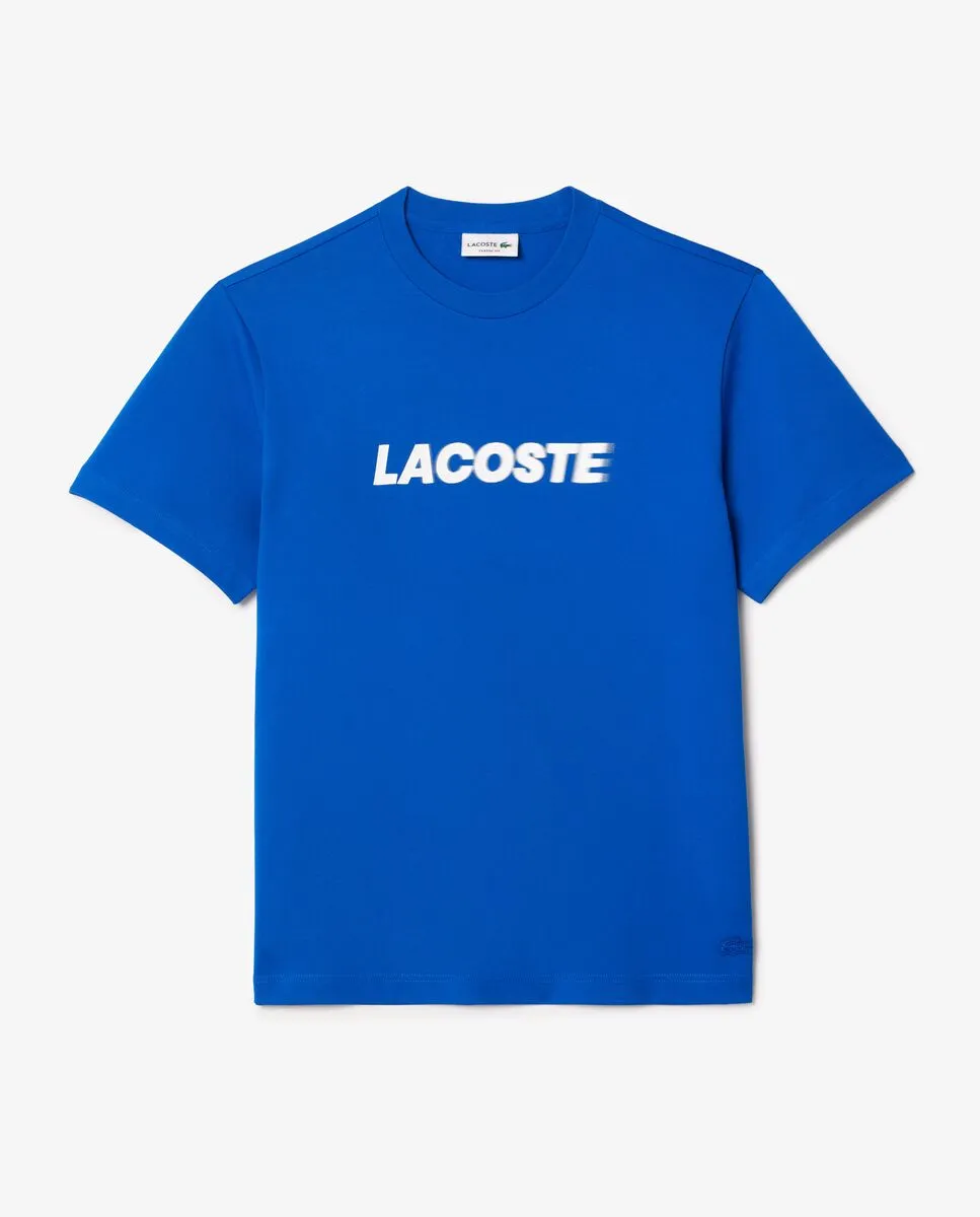 LACOSTE Heavy Cotton Logo T-shirt Blue