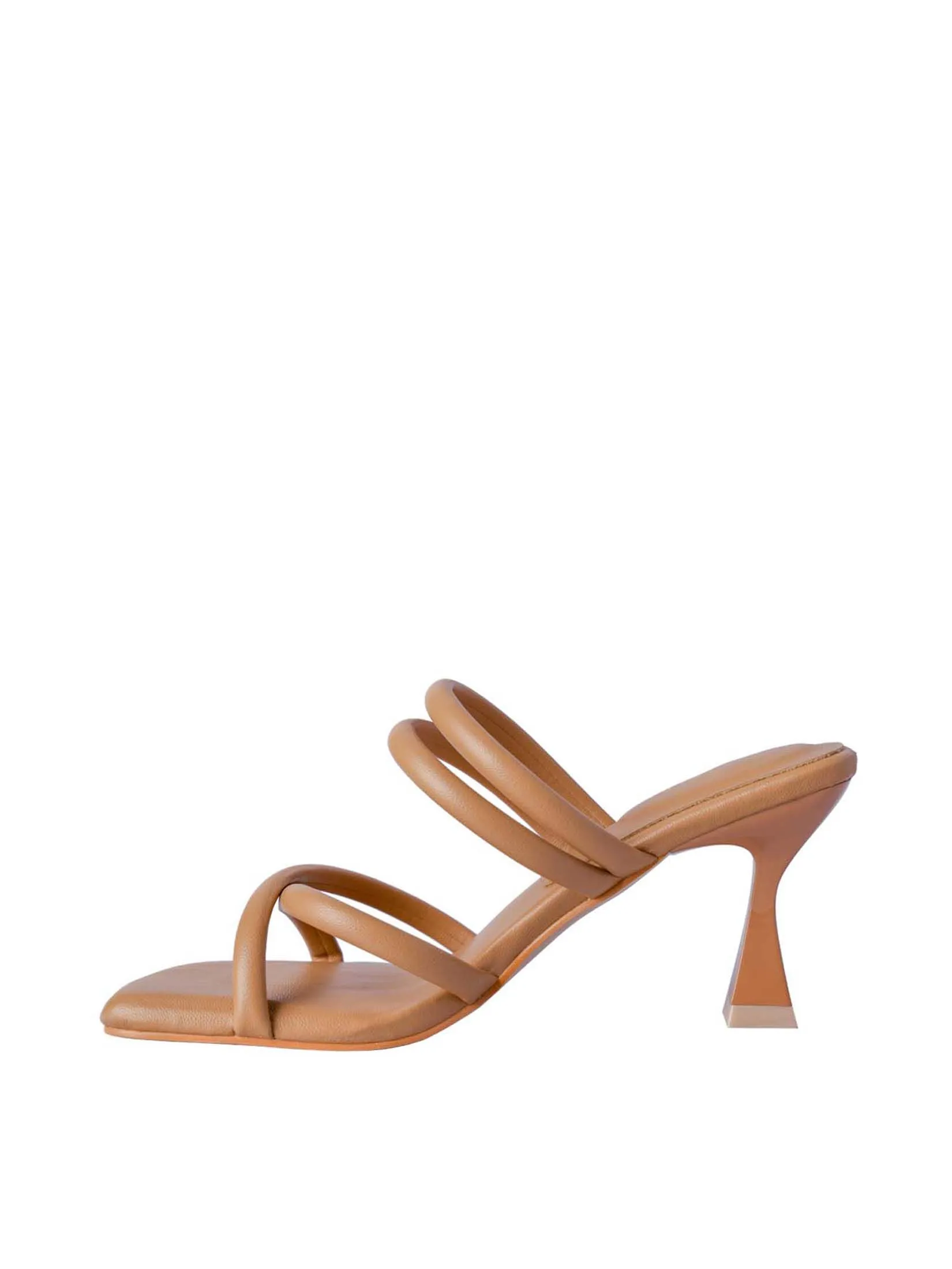 VILLAINS SF LANTANA Women's Comfort Heeled Sandals TAN