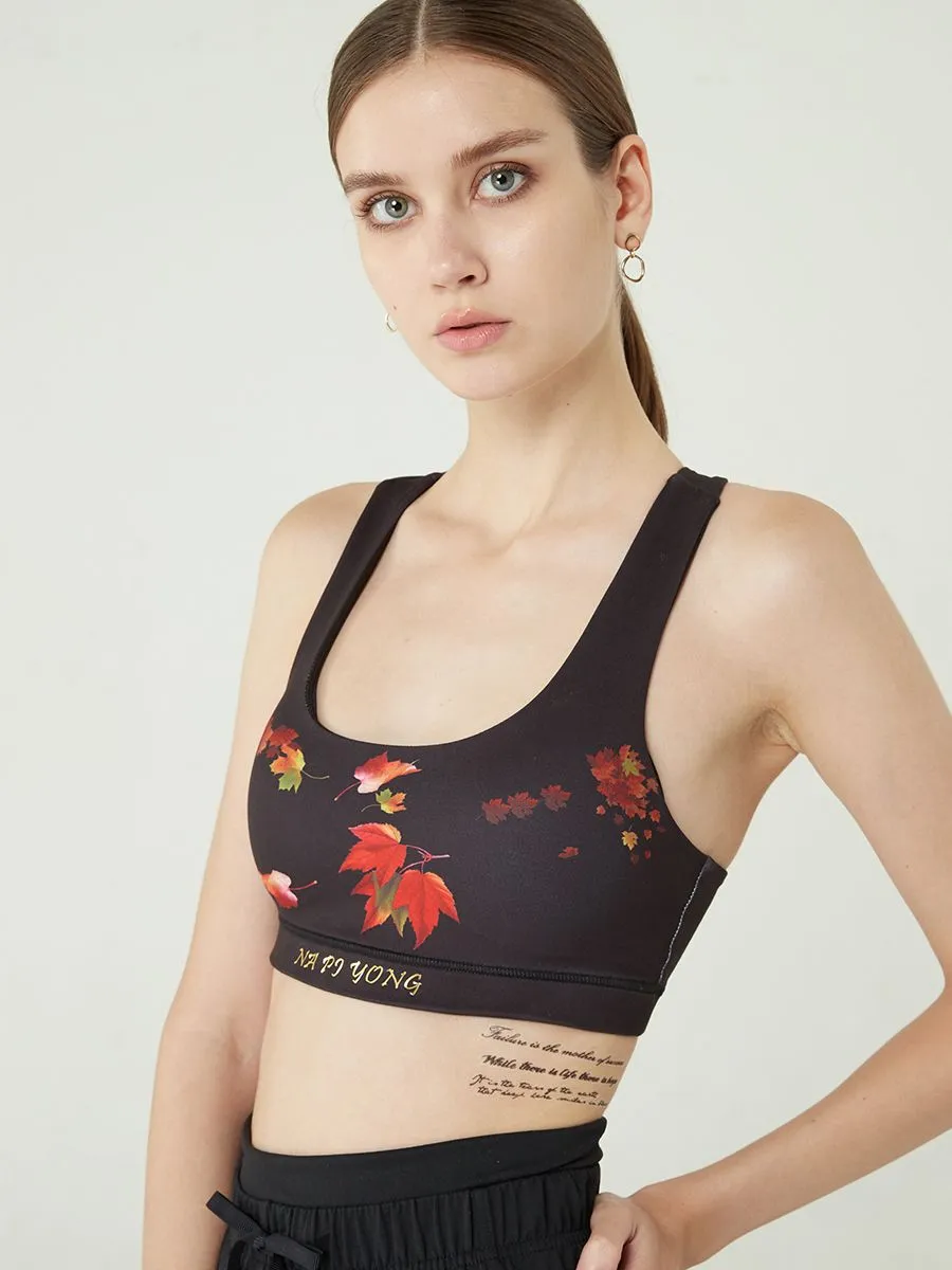 NAPIYONG Maple in Luv Sports Bra