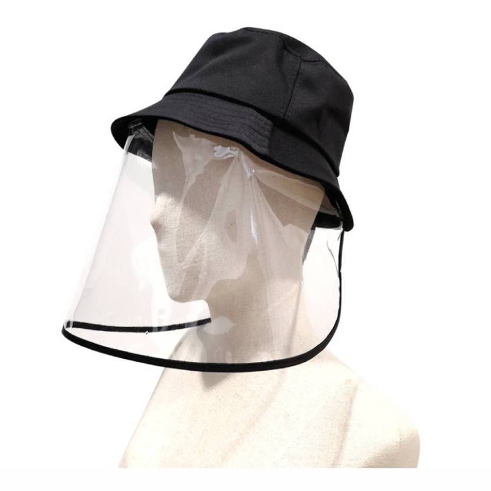 Bucket Hat with Removable Transparent shield 1s. (Free-size)