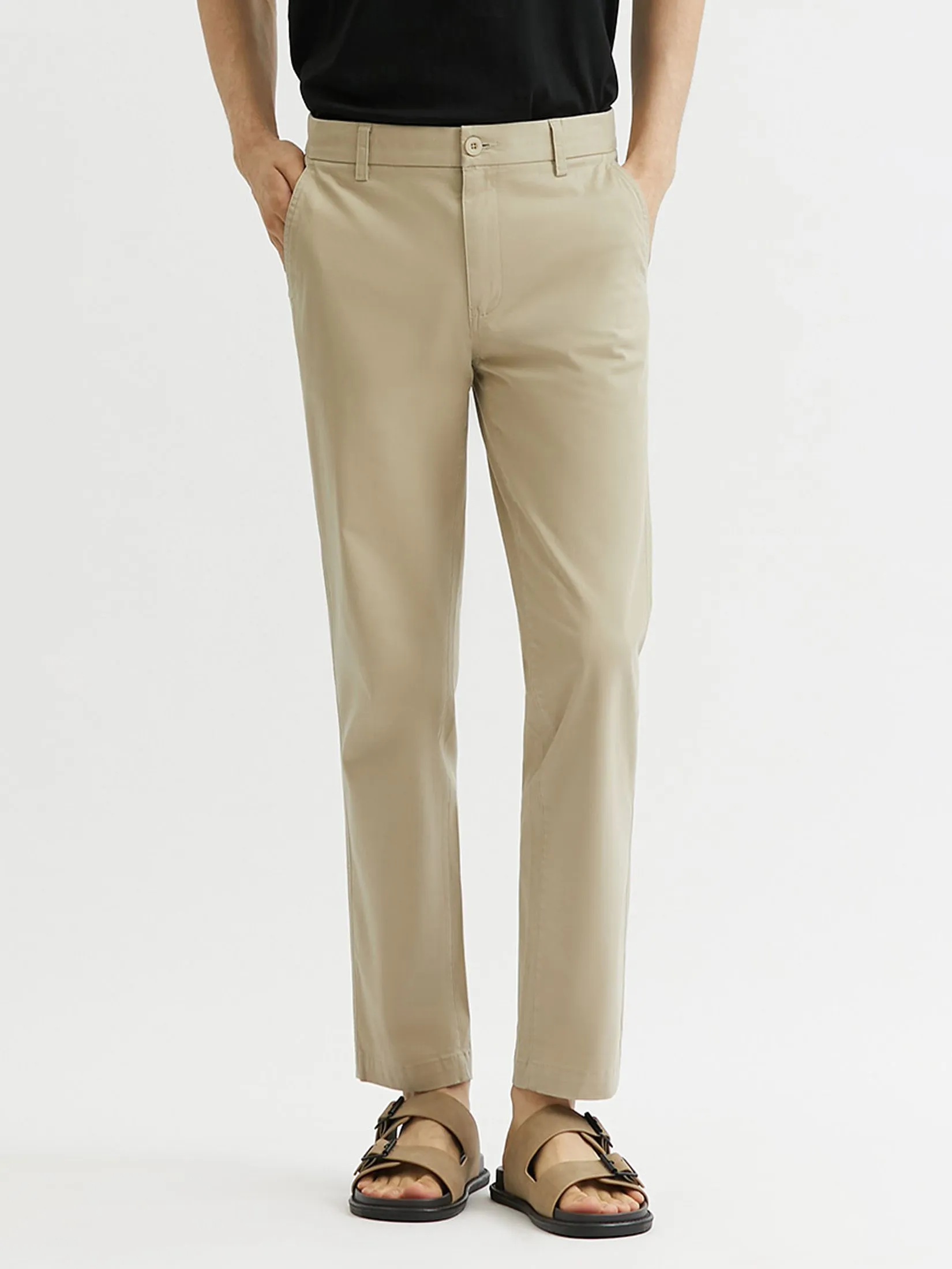DAPPER DAPPER Everyday Stretch Chino Pants Cream