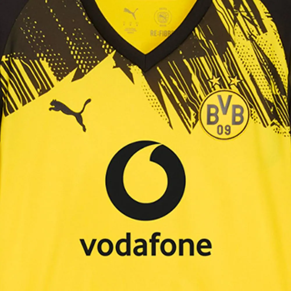 PUMA Men Borussia Dortmund Home Replica 2025/26 Jersey Yellow - PU097AP675EOTH