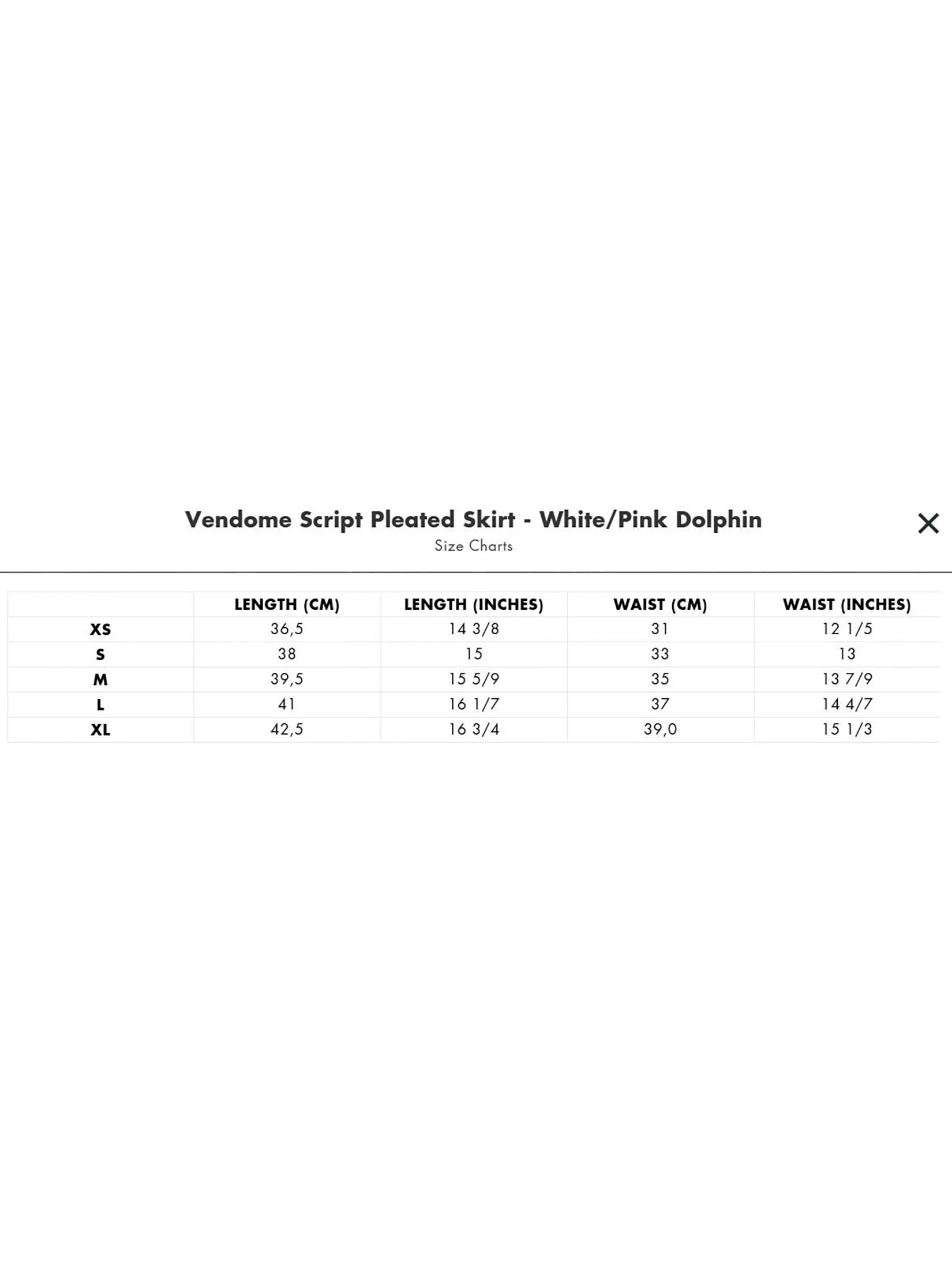 SPORTY & RICH Women Pleated Skirt Vendome Script - White/Pink Dolphin