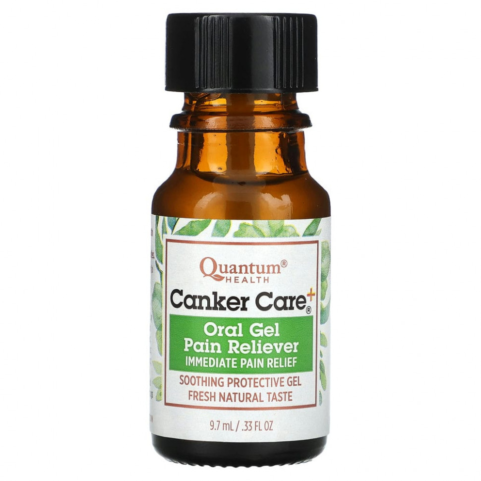 Quantum Health, Canker Care+, гель для ухода за полостью рта с мгновенным обезболивающим эффектом, 0,33 ж. унц.(9,7 мл)