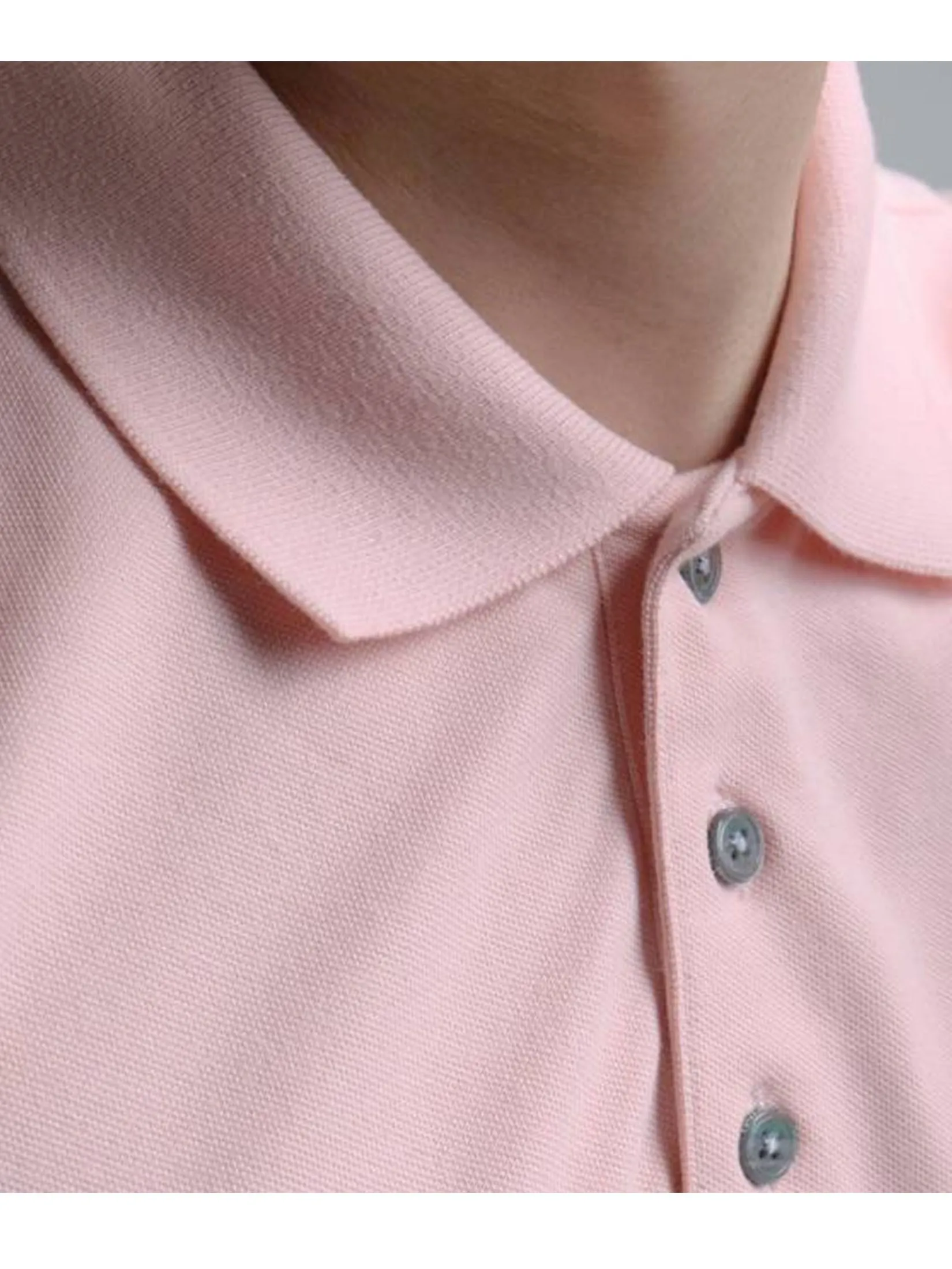 ERA-WON Men Polo Shirt Pink