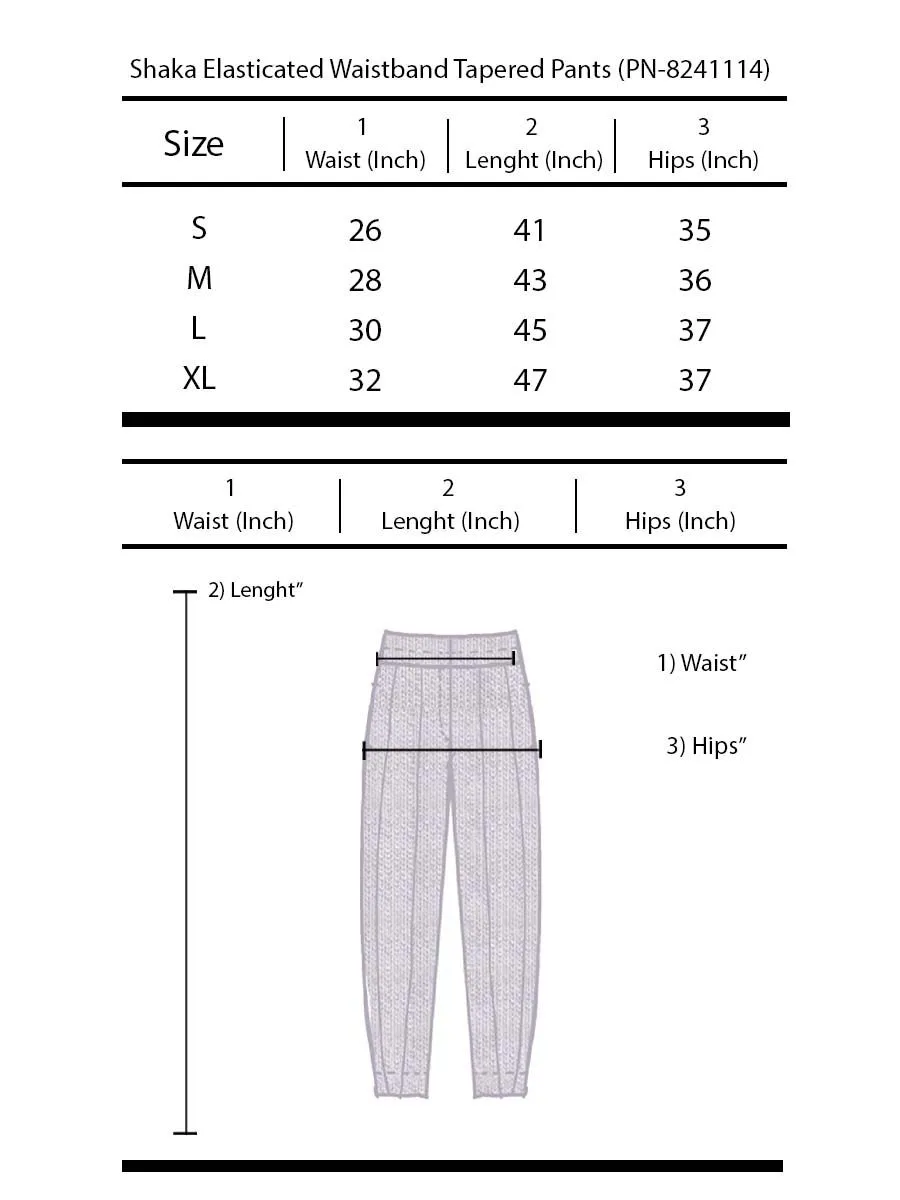 SHAKA Woman Pants Elasticated Waistband Tapered Purple