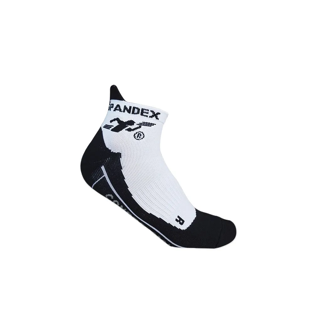 SPANDEX Whit/Black-RS001-Compression Socks Short