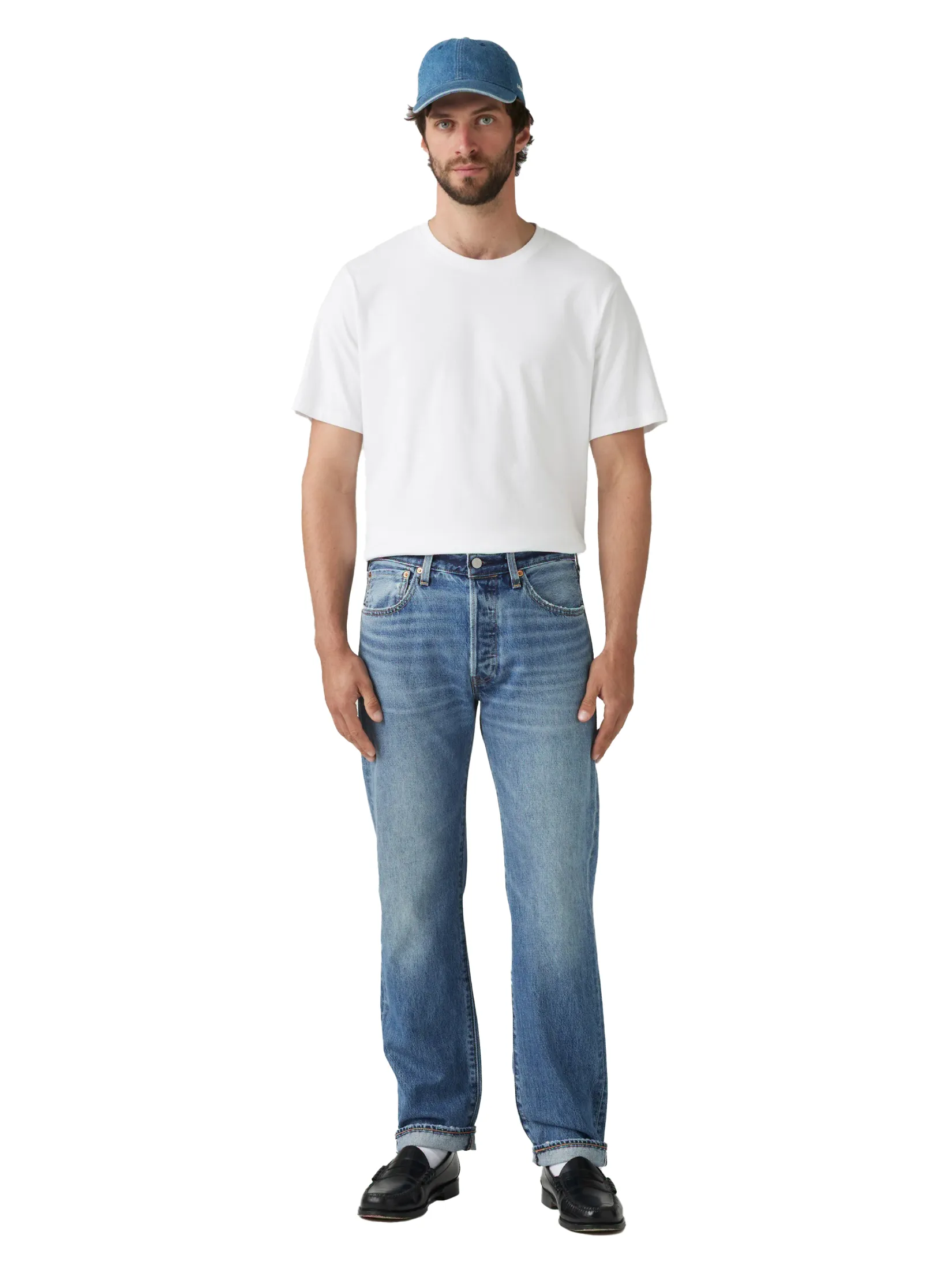 LEVI'S Men's 501 Original Selvedge Jeans Blue Size - 29 In