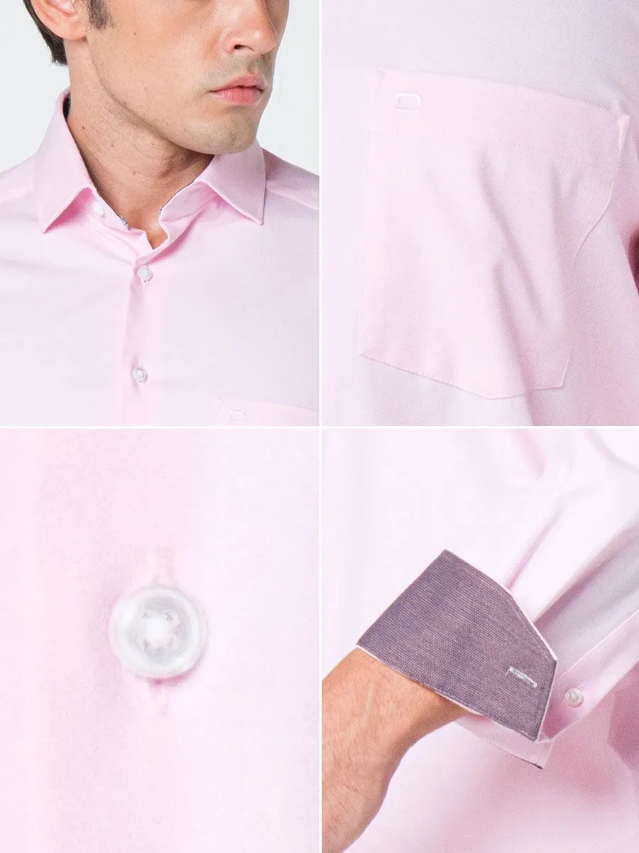OLYMP CLIMATE CONTROL - MEN SHIRT LONG SLEEVES MODERN FIT  PINK
