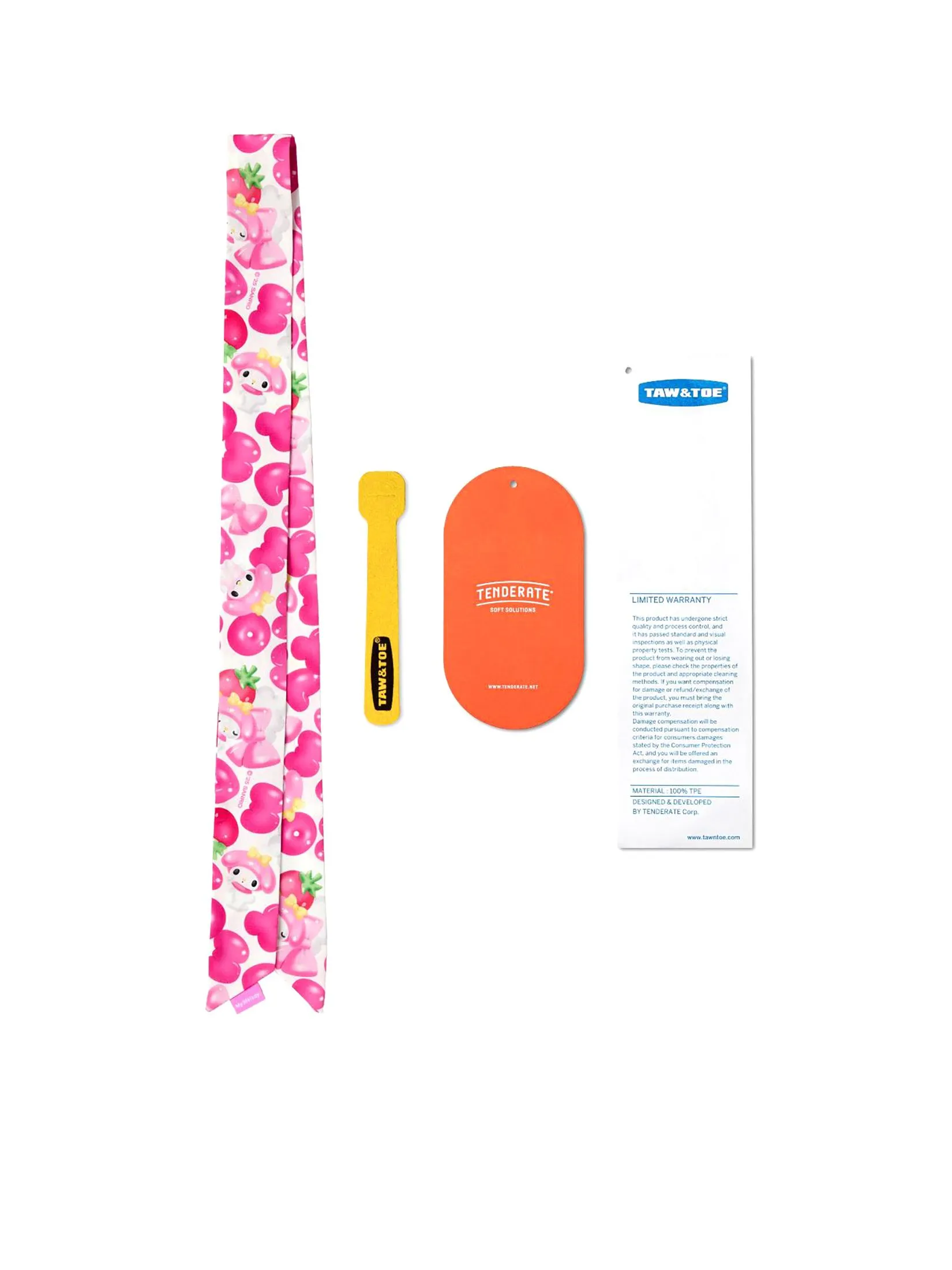 TAW&TOE Unisex Sandals Zerovity OG Scarf Set My Melody Cream