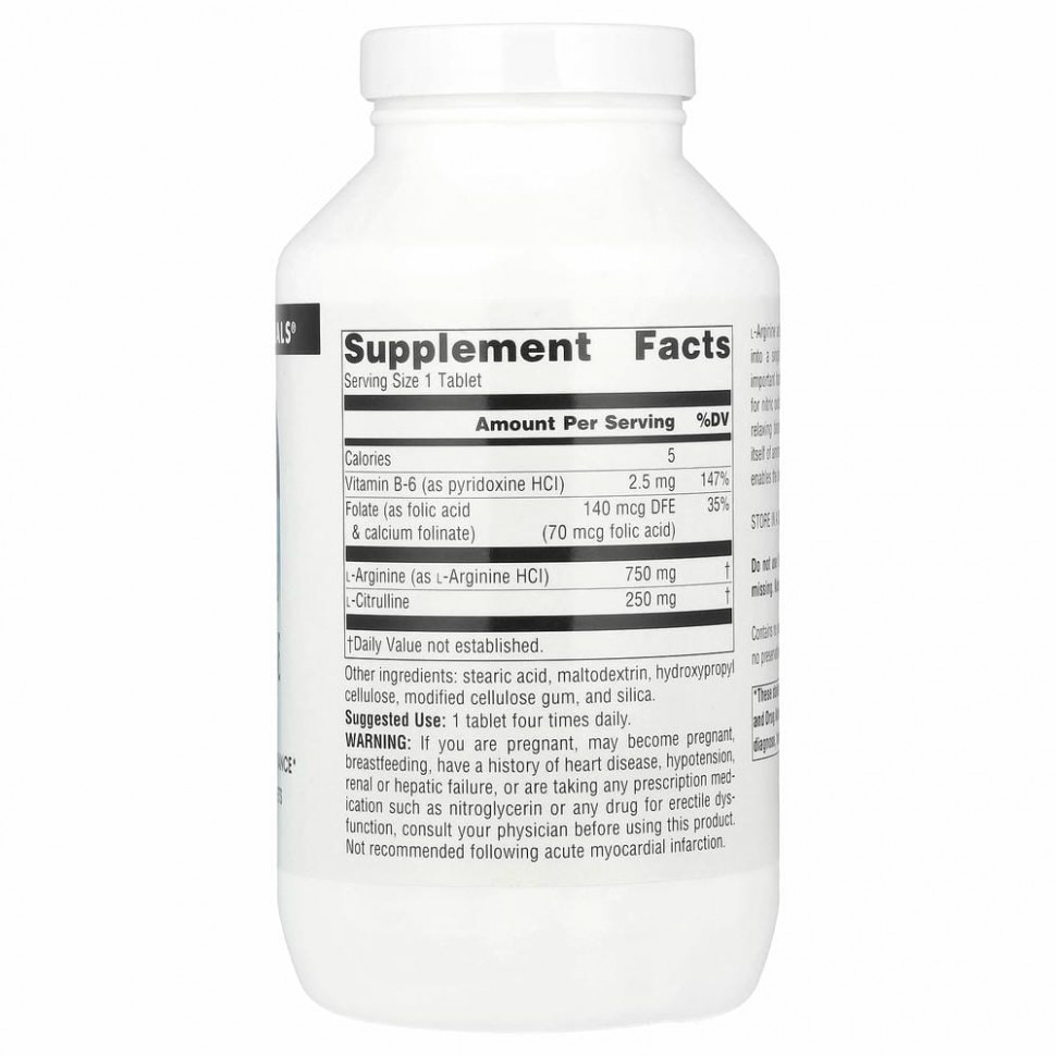 Source Naturals, Комплекс L-аргинина и L-цитруллина, 1000 мг, 240 таблеток