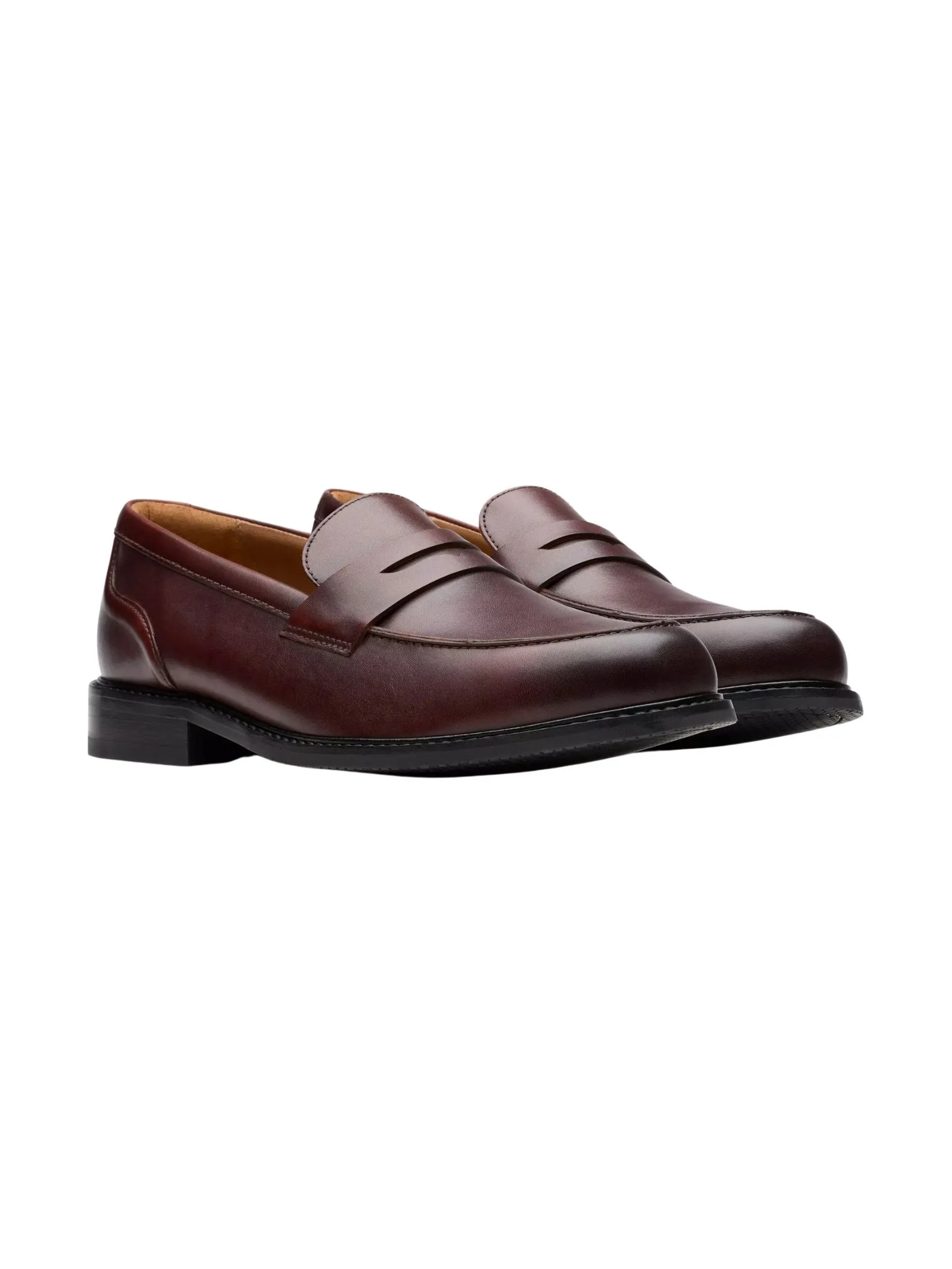 CLARKS CRAFTARLO LO Tan Leather Men’s Leather Loafers