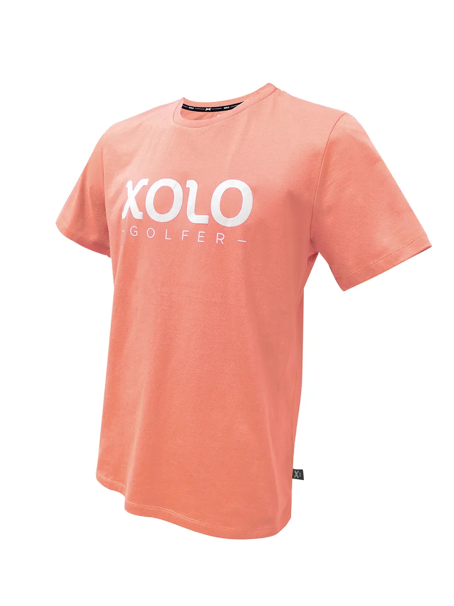XOLO Orange MEN T-SHIRT XOLO GOLFER(040091)