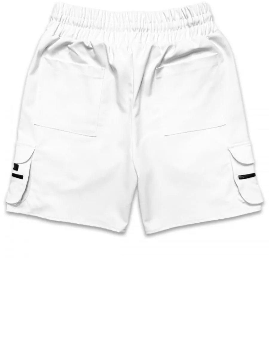 TZ WORLDWIDE MEN CARGO SHORTS TZ CARGO WHITE