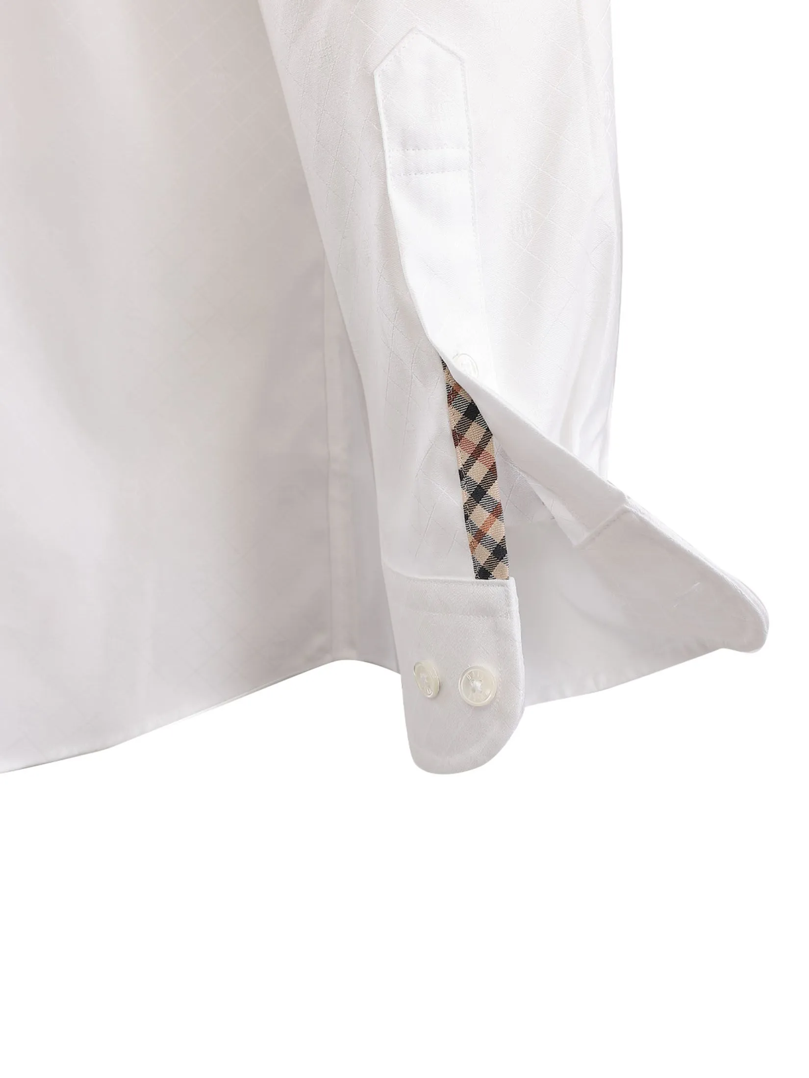 DAKS MEN Long Sleeve Shirt Smart Fit White