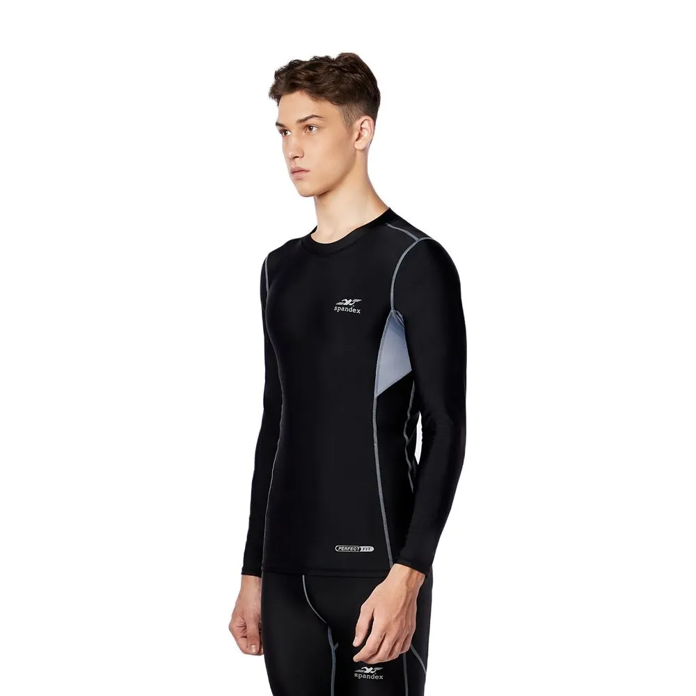 SPANDEX Black/Grey-NS001-Compression top