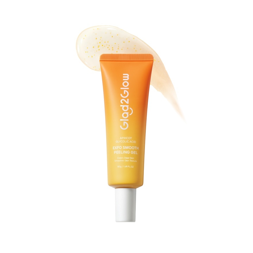 Glad2Glow Gel Apricot Glycolic Acid Exfo Smooth Peeling 50 G.