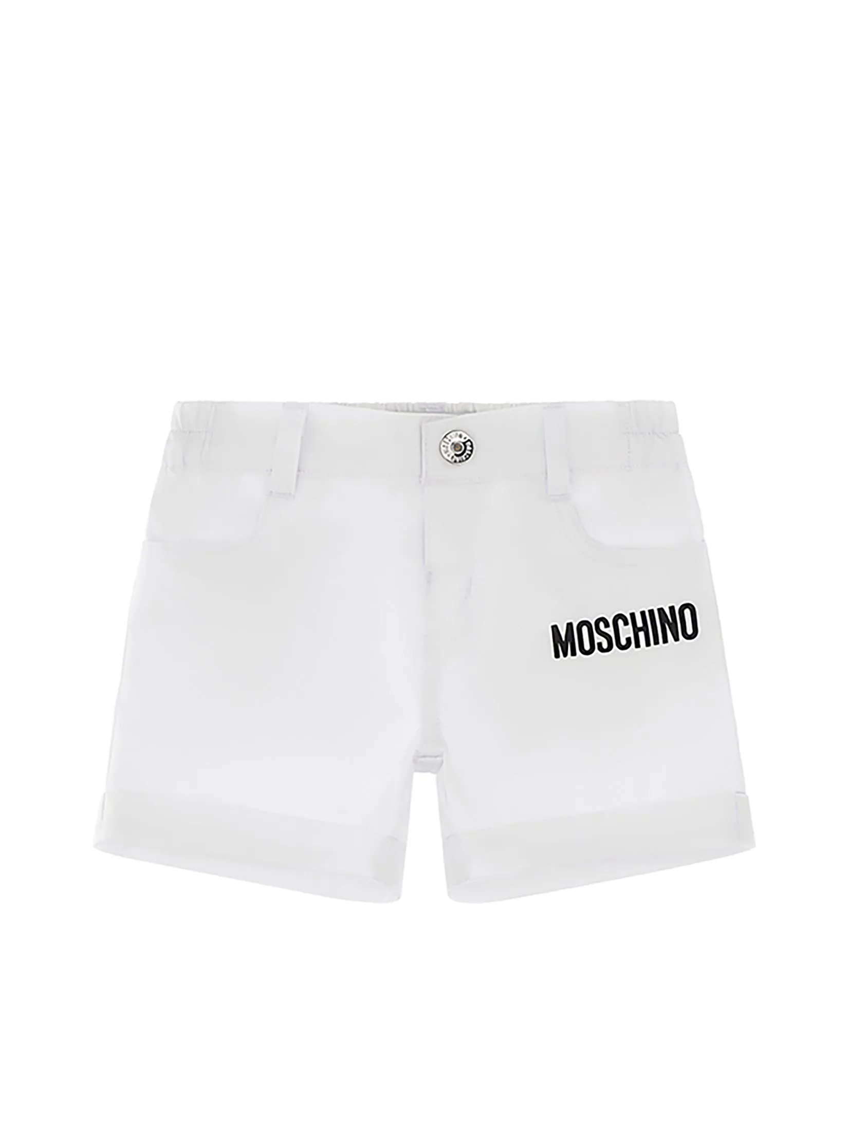 MOSCHINO KID Unisex Toddler Shorts White