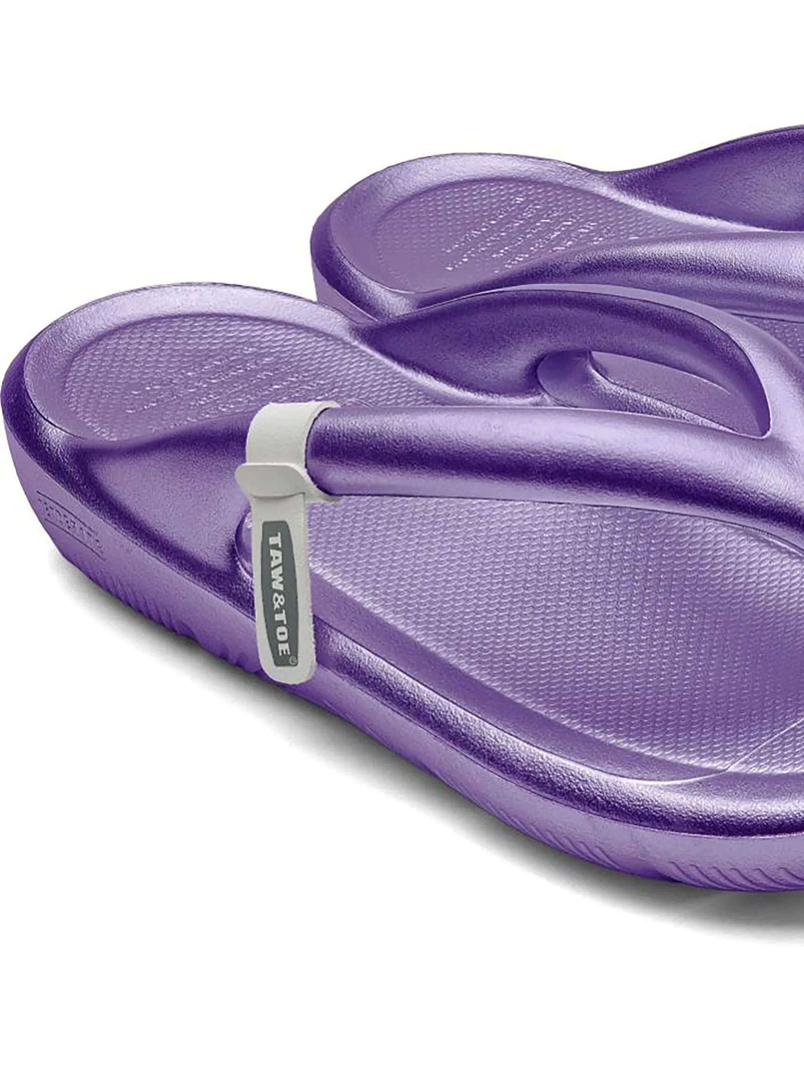TAW&TOE Unisex Sandals Zerovity Flip Flop OG Metal Purple