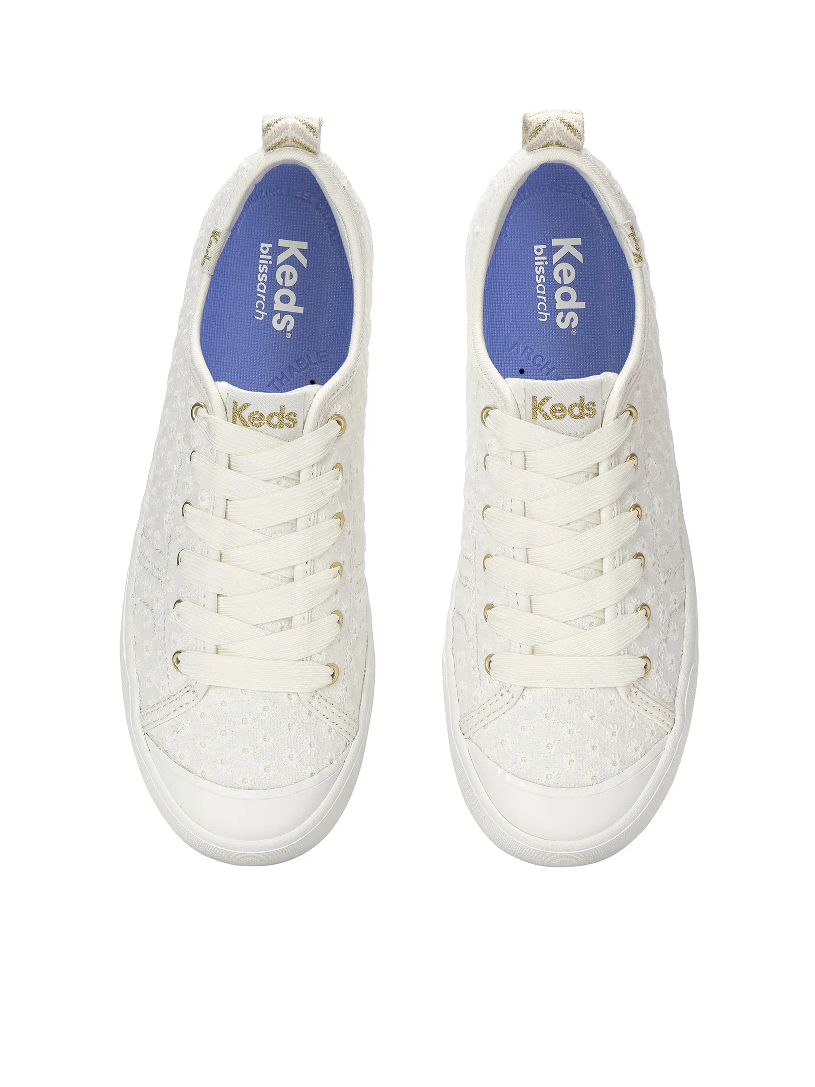 KEDS Women Cruise Mini Daisy Eyelet Snow White