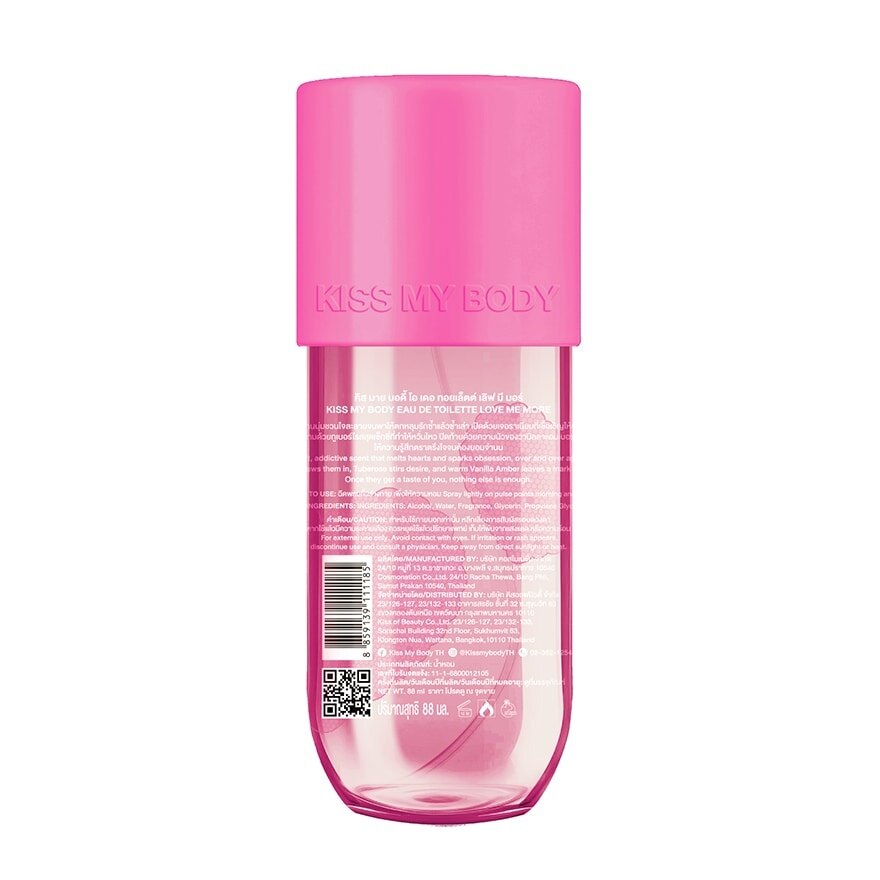 Kiss My Body Eau De Toilette Love Me More 88 Ml.