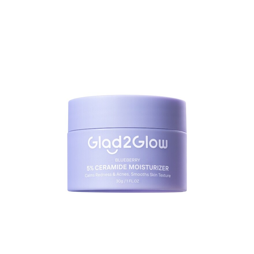 Glad2Glow Moisturizer Blueberry5 Ceramide 30 G. - Purple