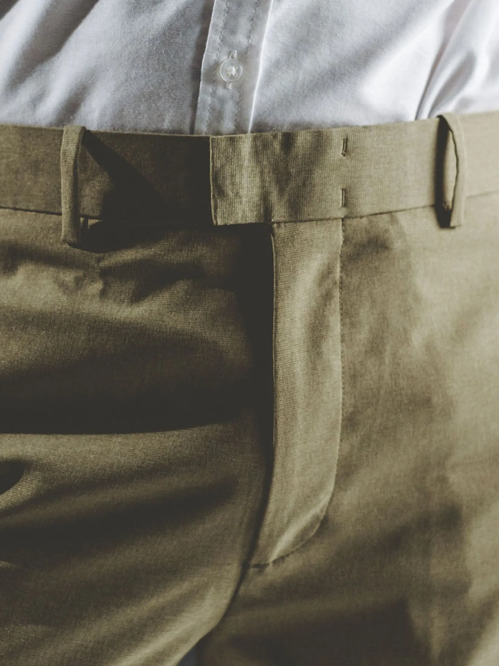 ERA-WON Men's Pants Relaxed workday Relaxed straight legs Beige