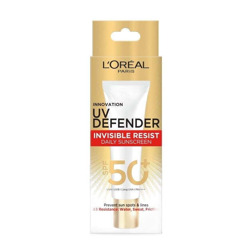 L'Oreal Paris UV Defender Invisible Fluid SPF50+ PA++++ Long UVA 30 Ml.