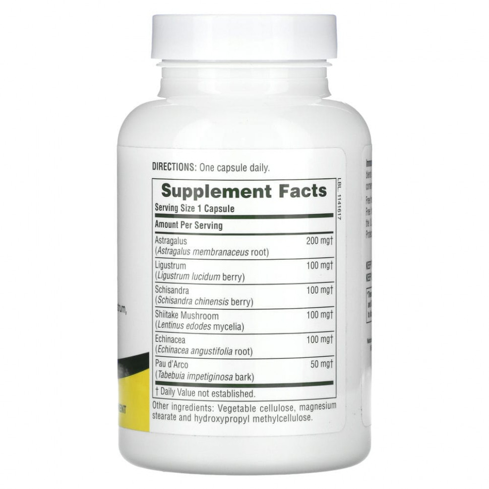 NaturesPlus, Иммуностимулирующее средство Immune Action, 120 растительных капсул