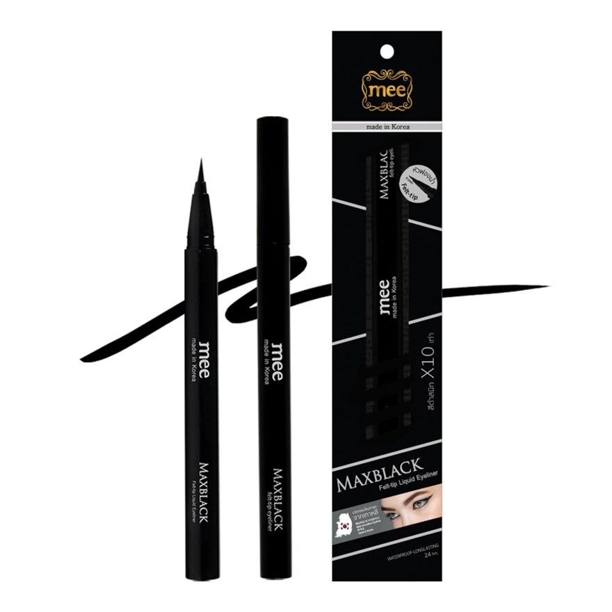 Mee Maxblack Felt-tip Liquid Eyeliner 0.55 ml. - BLACK