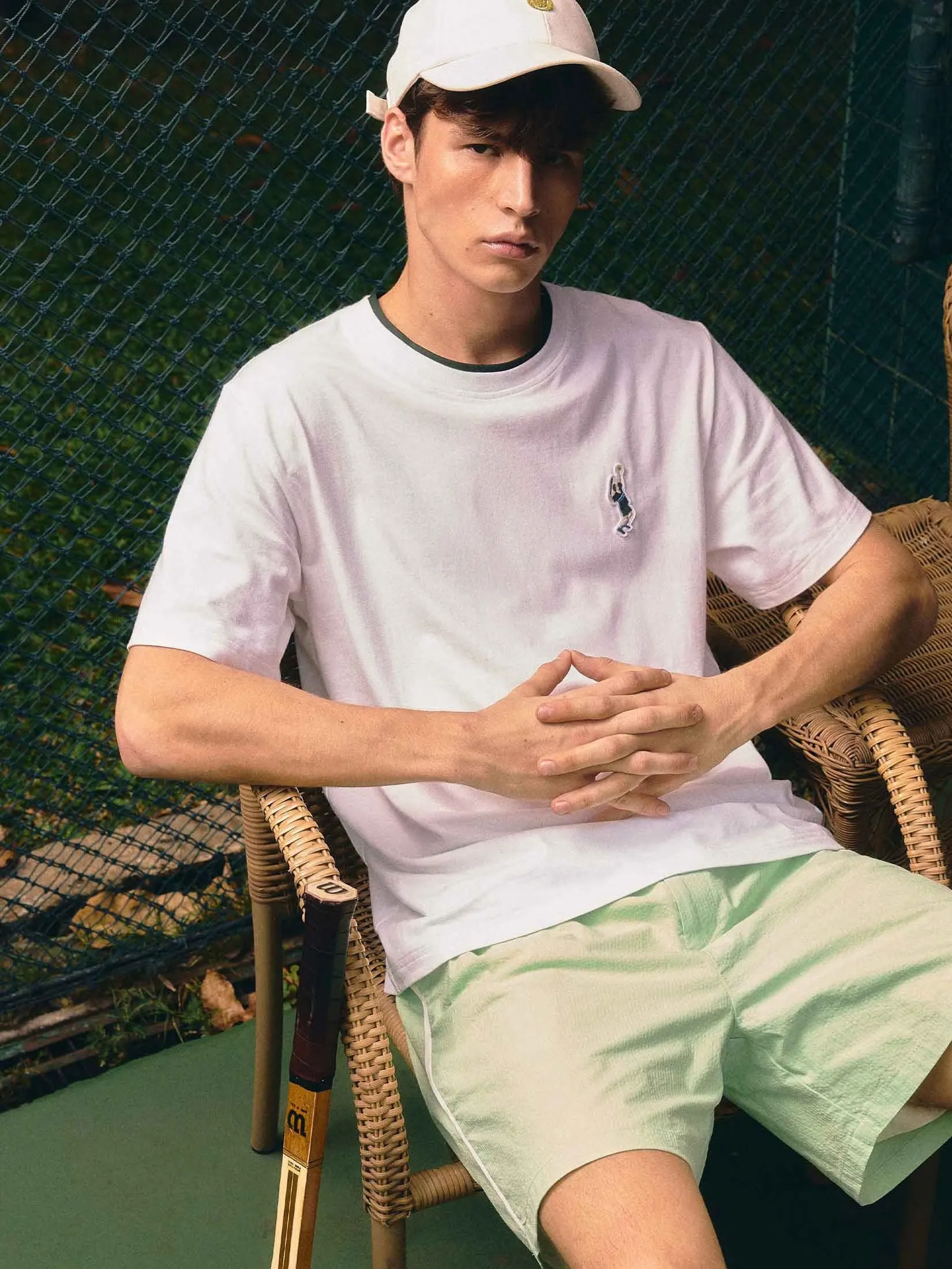 MOO [MOO 4/25] Classic Seersucker Shorts Green