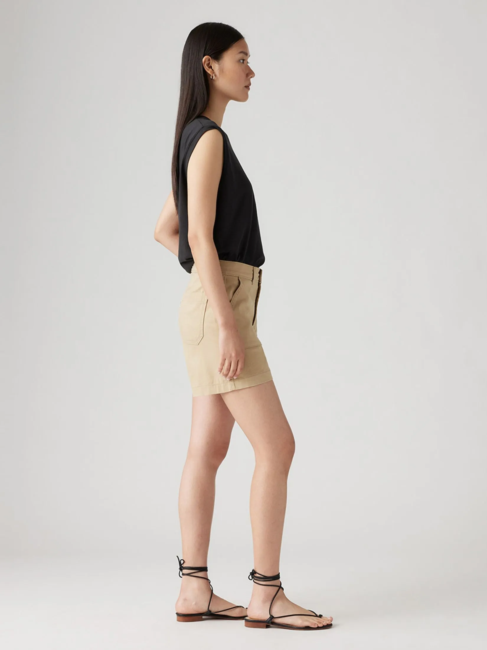 LEVI'S Women's Utility Shorts  Tan