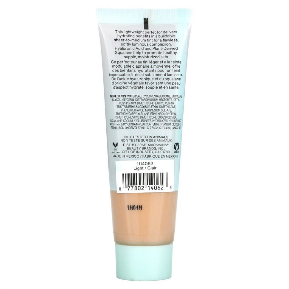 wet n wild, Barefocus, увлажняющий тональный крем, светлый, 27 мл (0,91 жидк. Унции)