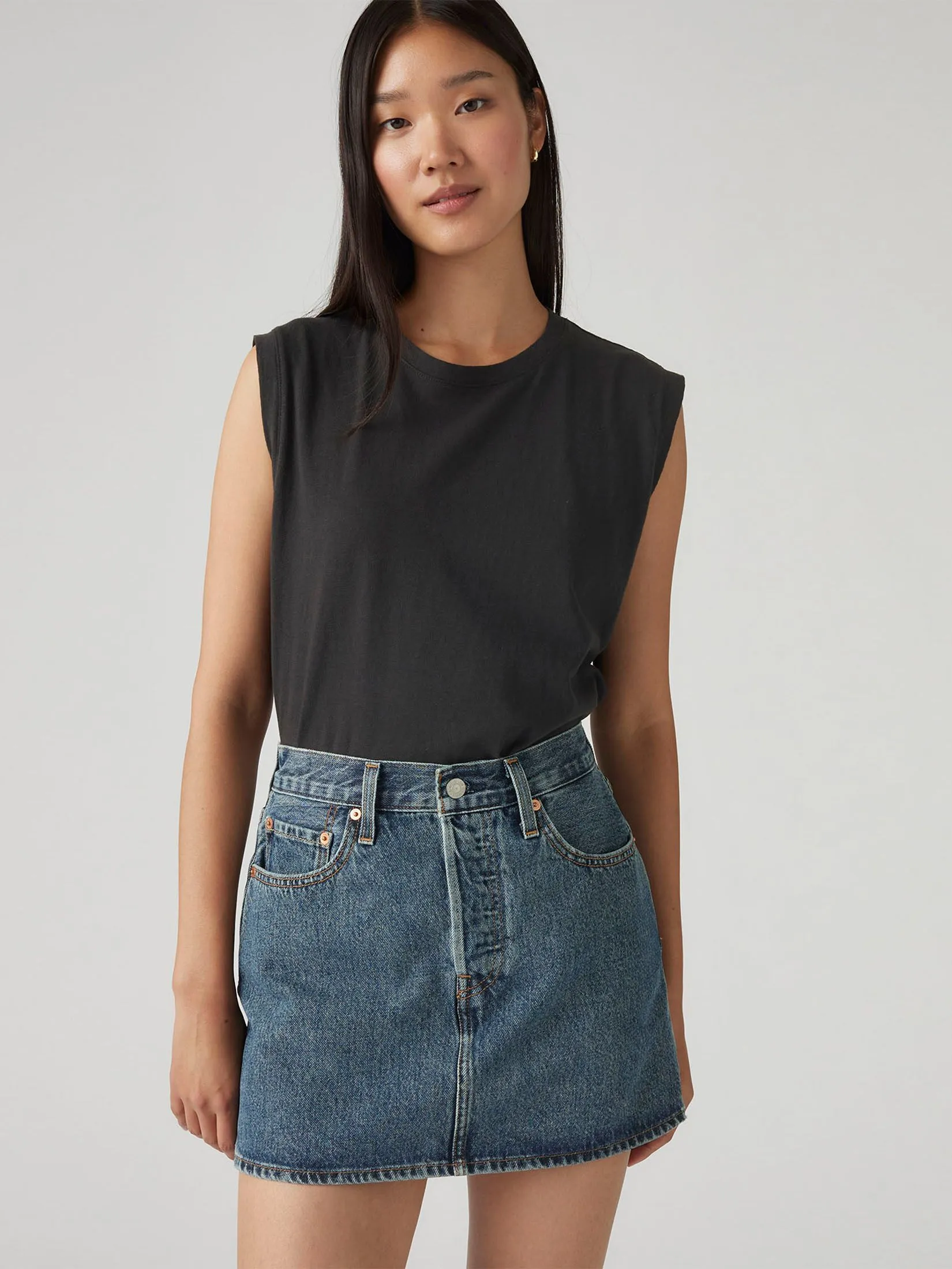 LEVI'S Women's Icon Skirt Dark Blue
