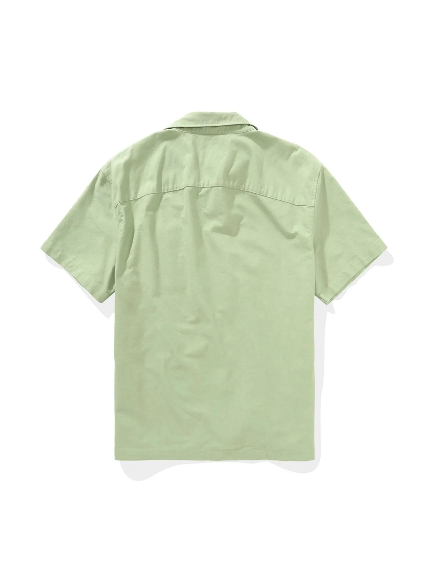 AMERICAN EAGLE MEN SS OVERSIZED CSC OXFORD SHIRT 309 OLIVE