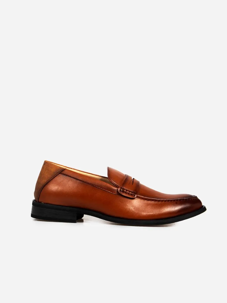 KENNETH COLE MEN'S LOAFER PENNY LOAFER / BROWN