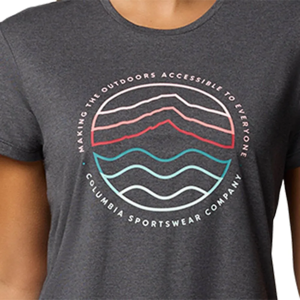 COLUMBIA Women T-Shirt Sloan Ridge™ Technical Graphic Black - CO399AP849EHTH